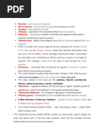 Grade 10 - 3rd Quarter BIOLOGY (Key Concepts: Nervous System)