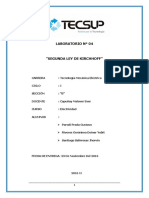 INFORME-4 ° Ley de Kirchhoff