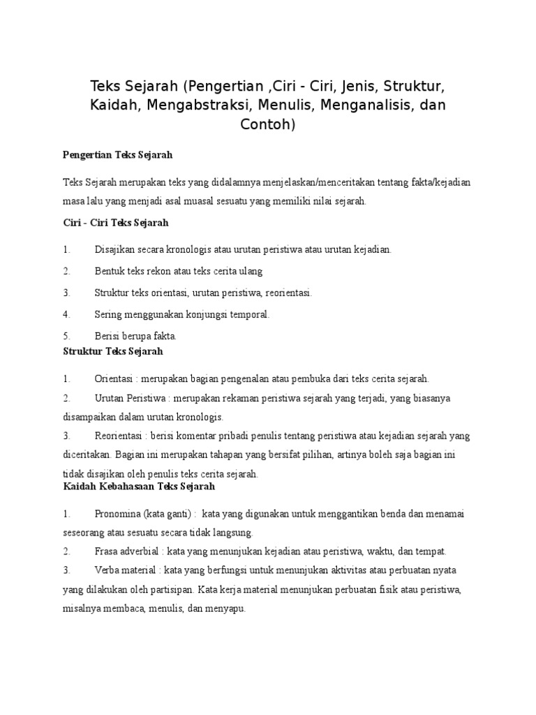 Teks Sejarah Pdf