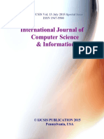 Journal of Computer Science IJCSIS July 2015 Special Issue