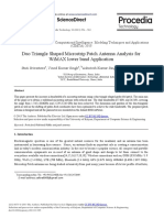 Duo Triangle Shaped Microstrip Patch Antenna Analysis For