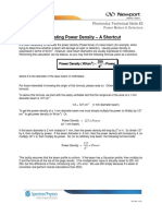 Calculating Power Density Tech Note 2