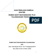 Cover Panduan Penilaian Kinerja Dokter Dan SK Pemberlakuan Dan Kata Pengantar