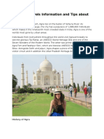 Tour and Travels Information and Tips About Agra- PDF