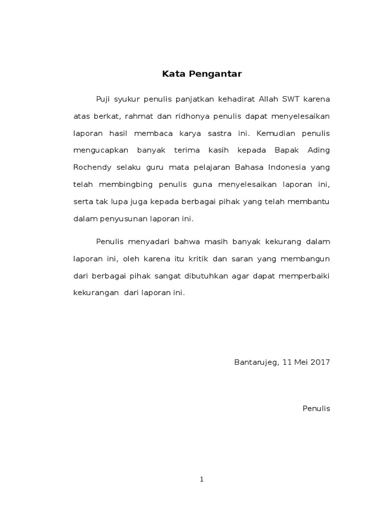 Kumpulan Resensi Novel