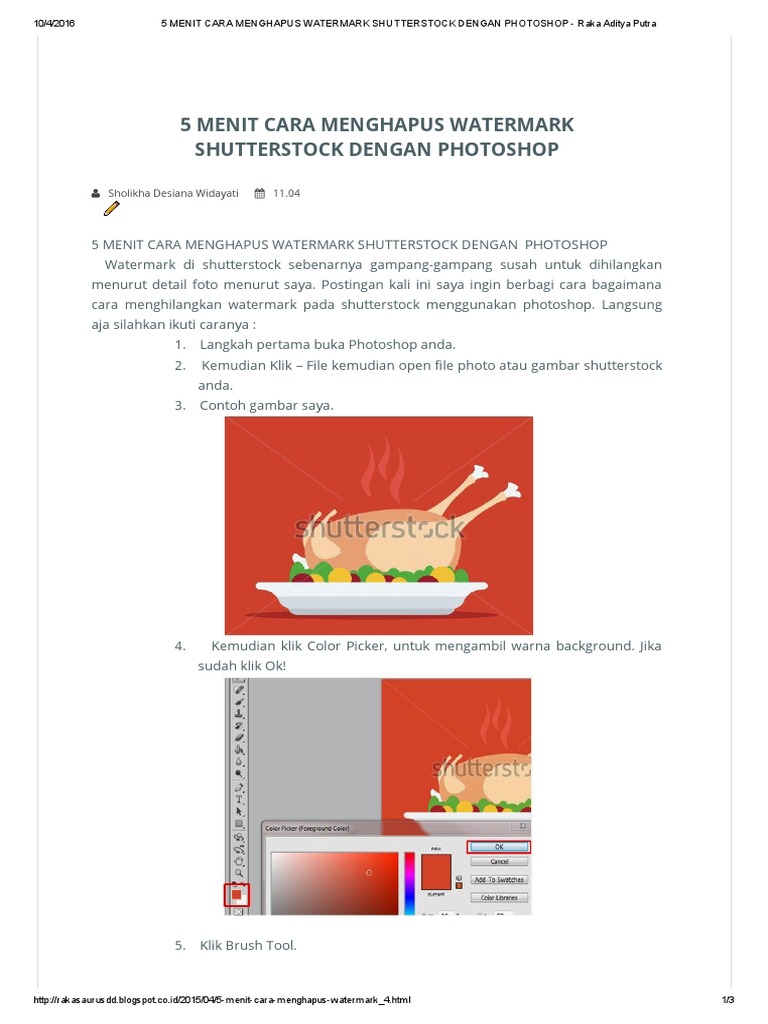 Removing Shutterstock Watermarks in PDF