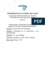 Universidad de La Cuenca Del Plata Ice 1 Edicacional 2017