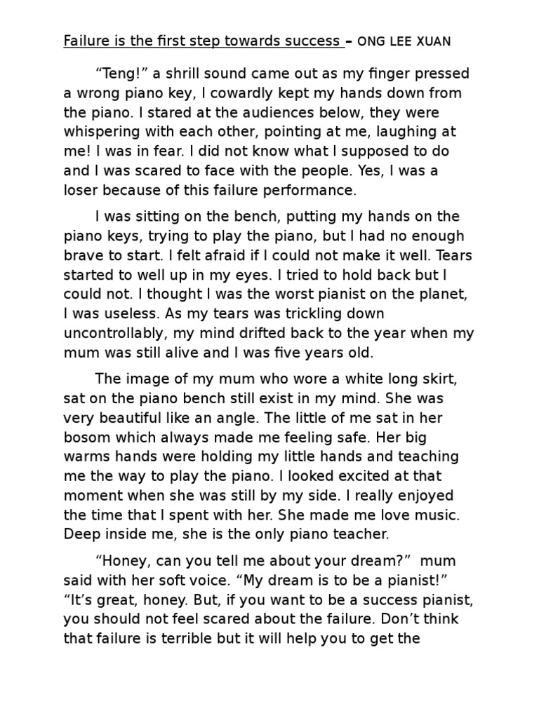 Every failure is a step to success meaning picture