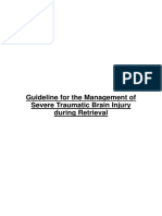 Guideline For The Management of Severe Traumatic Brain Injury During Retrieval