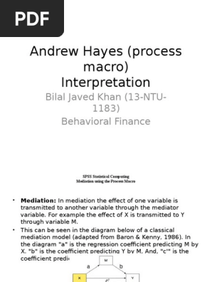 Andrew Hayes (Process Macro)