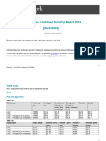 Fast Food Industry Award Pay Guide