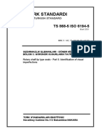TS 868-5 ISO 6194-5-2001 Sızdırmazlık Elemanları