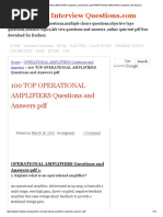 Download 100 Top Operational Amplifiers Questions and Answers PDF Operational Amplifiers Questions and Answers 1 by Sharanya SN349081274 doc pdf