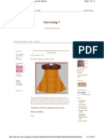 Anarkali Dress Top With Panels PDF