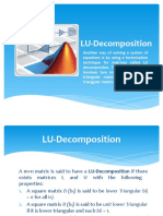 LU Decomposition