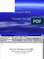 Microsoft Word Through The Ages