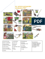 Gardening Tools and Actions Vocabulary