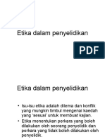 Etika dalam penyelidikan