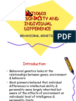 Wk 9 - Behavioral Genetics