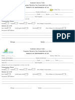 Formato de Mantenimiento de Xo PDF