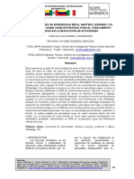 Comunidad de Aprendizaje, Mastery Learning y El Problema2 Sigma Como Estrategia para El Conocimiento Previo