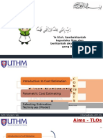 Chapter 3 (Kuliah) - Cost Estimation Techniques