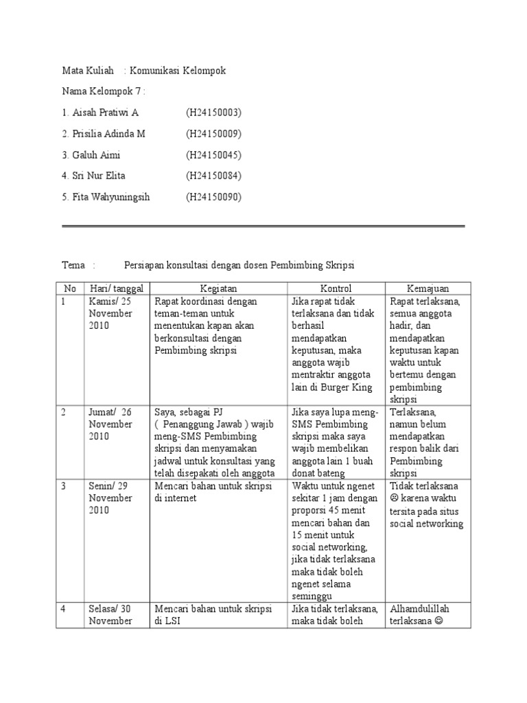 Contoh MBO untuk Skripsi Kelompok 7 | PDF