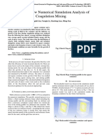 Internal Flow Numerical Simulation Analysis of Coagulation Mixing