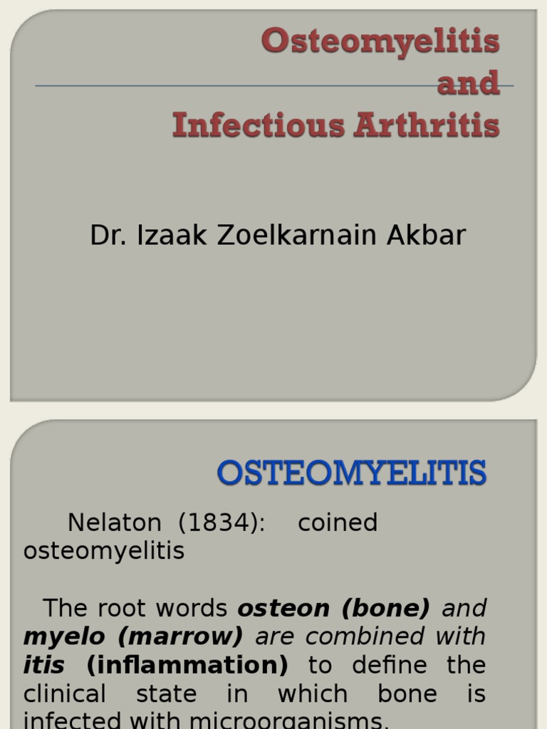 Osteomyelitis Necrosis Infection