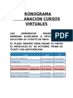 Cronograma Subsanacion Cursos Virtuales