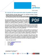Nota de Prensa Nº 108-2017 - ADMINISTRACIÓN LOCAL DE AGUA CAPLINA LOCUMBA