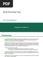 BCG Potential Test MCP PDF