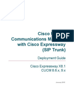 Cisco Expressway SIP Trunk To Unified CM Deployment Guide CUCM 8 9 and X8 1 PDF