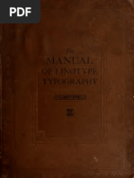 The Manual of Linotype Typography