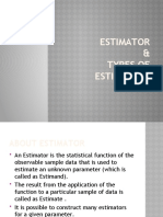 Estimator & Types of Estimators