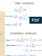 Time Average: Mean