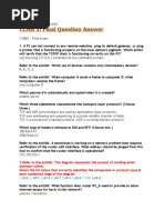 CCNA 1: Final Question Answer: Thursday, July 10, 2008