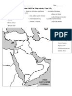 5-18 Persian Gulf War Map Activity