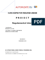 Proiect Inspector Resurse Umane