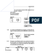 Cálculos de intereses simples, compuestos y tasas de inversión