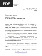 Ampliación denuncia CIDH pistolas TASER