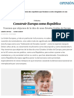 Construir Europa como República | Opinión | EL PAÍS