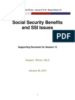 Social Security and SSI Issues