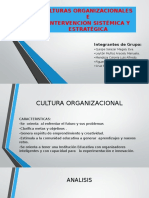 Culturas Organizacionales e Intervension Sistematica