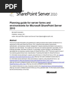 Planning guide for server farms and environments for Microsoft SharePoint Server 2010.pdf