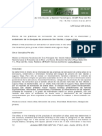 Efecto de las prácticas de extracción de arena sílice en la diversidad y endemismo de los bosques de pinares de San Ubaldo y Laguna Vieja Omar Cosío-González