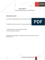 Lectura #9 - Cómo Estoy Manejando Mis Conflictos