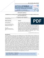 Azhagarsamy Investigacion Experimental Resistencia Del Concreto Con Ceniza de Bagazo