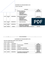 Calendario de Evaluaciones 2017 Mayo