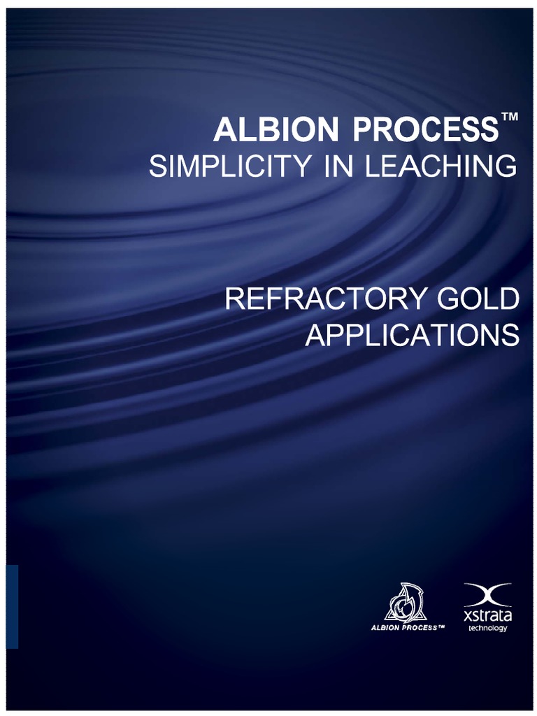 The Albion Process For Refractory Gold PDF PDF Mill (Grinding) Iron